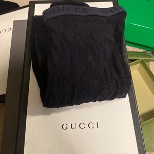 Gucci Classic Black Logo Tights